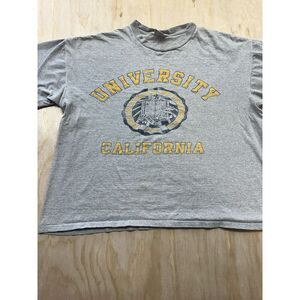 VTG University Of California Berkley T Shirt Single Stitch XL 1980’s Gray Bears